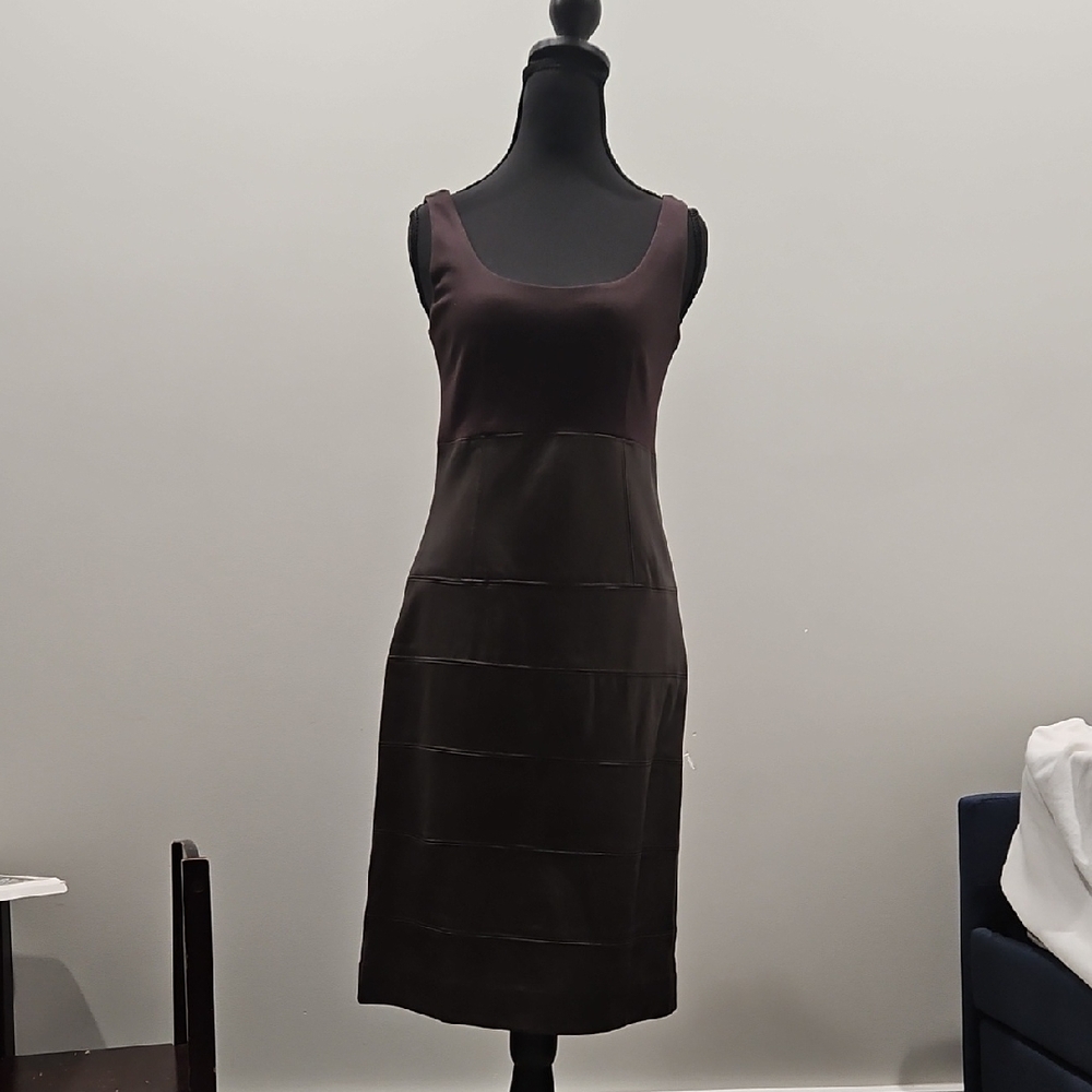 Teri Jon Black Sheath Midi Dress for Cocktail